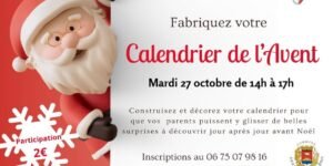 Atelier confection d'un calendrier de l'Avent fait maison